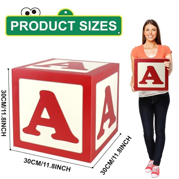 ABC Alphabet Party Decoration Boxes - Picture 3 of 4